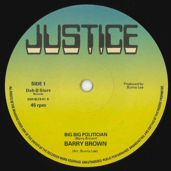 Barry Brown - Big Big Politician / No Wicked Shall Enter