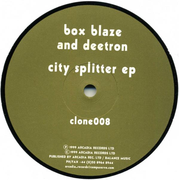 Box Blaze & Deetron - City Splitter EP