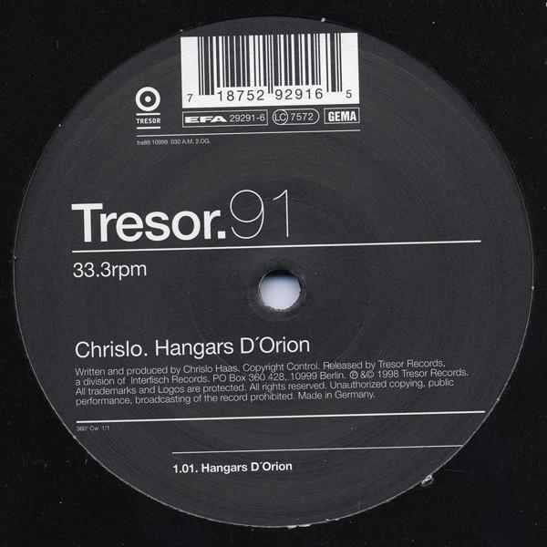 Chrislo Haas - Hangars D'Orion