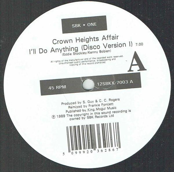 Crown Heights Affair - I'll Do Anything (Frankie Foncett Remixes)