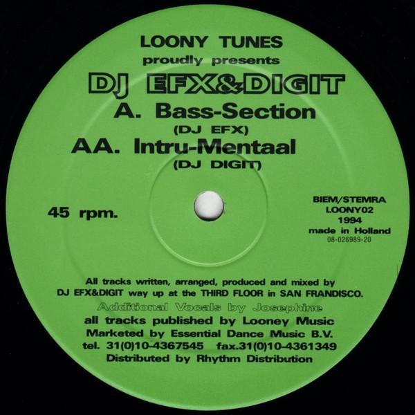 DJ EFX & DJ Digit - Bass-Section / Intru-Mentaal