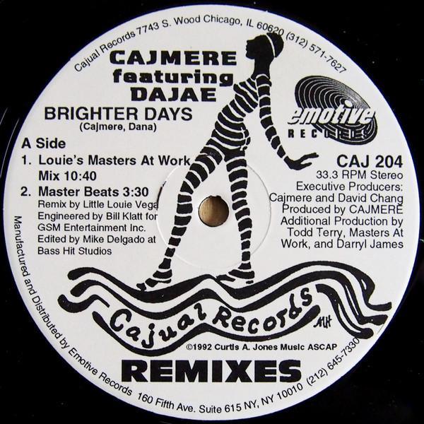 Dajaé, Cajmere - Brighter Days (Remixes)