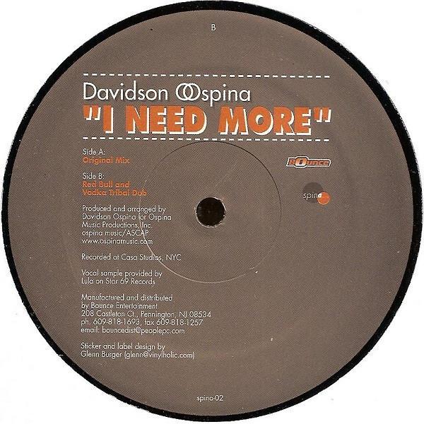 Davidson Ospina - I Need More