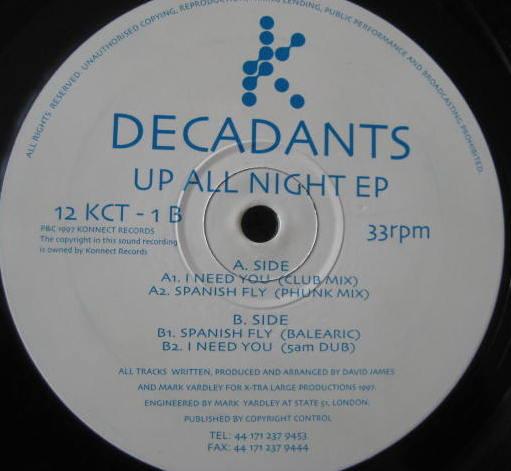 Decadants - Up All Night EP
