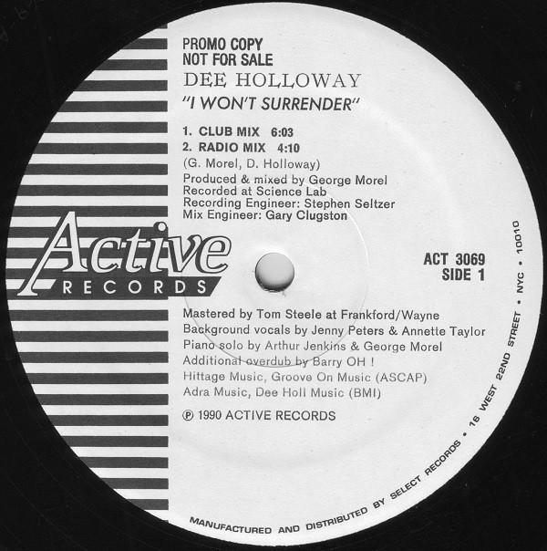 Dee Holloway - I Won't Surrender