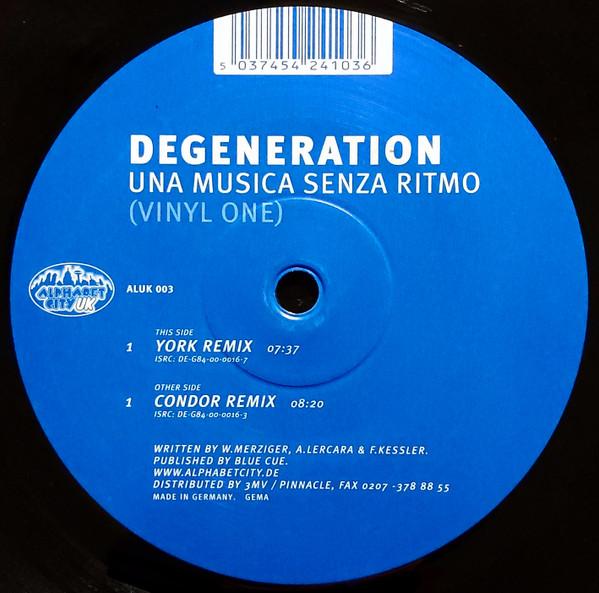 Degeneration - Una Musica Senza Ritmo (Vinyl One)