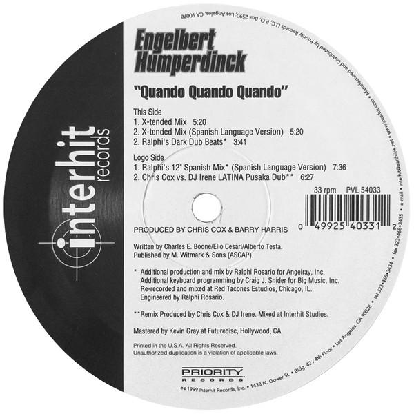 Engelbert Humperdinck - Quando Quando Quando (Record 1 Of 2)