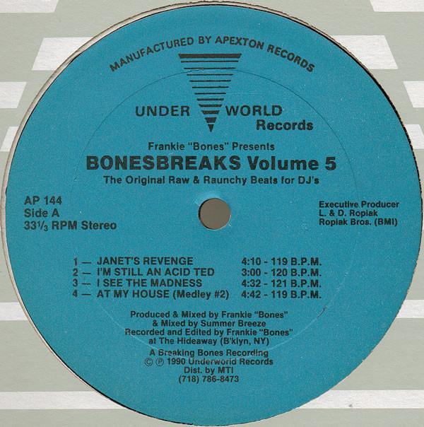 Frankie Bones, Bonesbreaks - Volume 5 (The Original Raw & Raunchy Beats For DJ's)