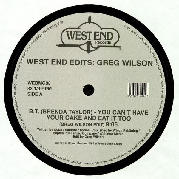 Greg Wilson - West End Edits
