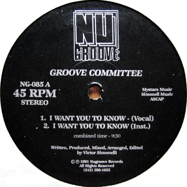 Groove Committee - I Want You To Know