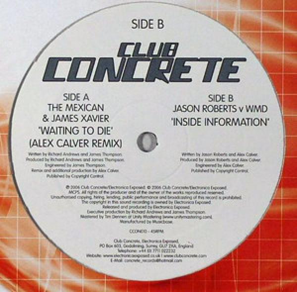 James Xavier & The Mexican, Jason Roberts (2), W.M.D. - Waiting To Die / Inside Information
