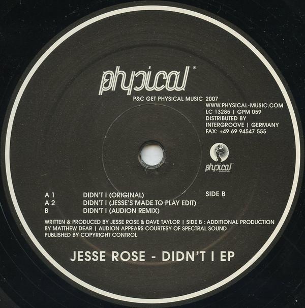 Jesse Rose - Didn't I EP