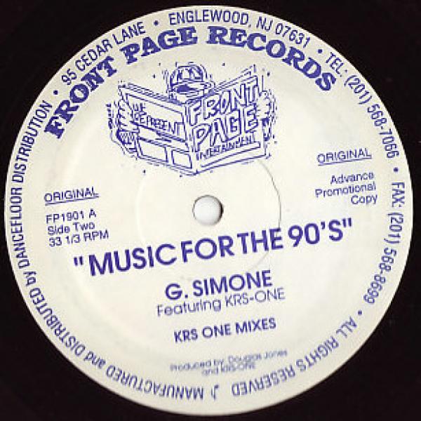 KRS-One, G. Simone - Music For The 90's
