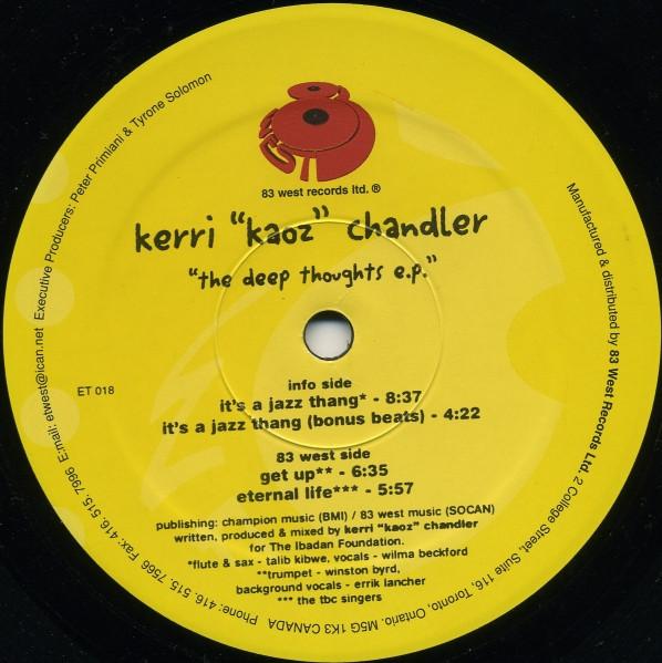 Kerri Chandler - The Deep Thoughts E.P.