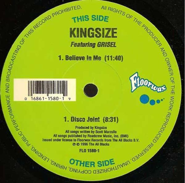 King-Size, Grisel - Believe In Me / Disco Joint