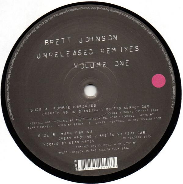 Mark Farina, Robbie Hardkiss - Brett Johnson Unreleased Remixes Volume One