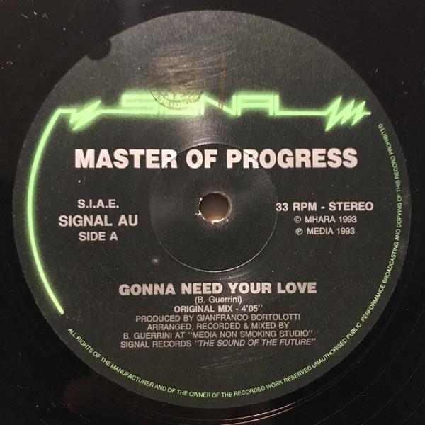 Master Of Progress - Gonna Need Your Love