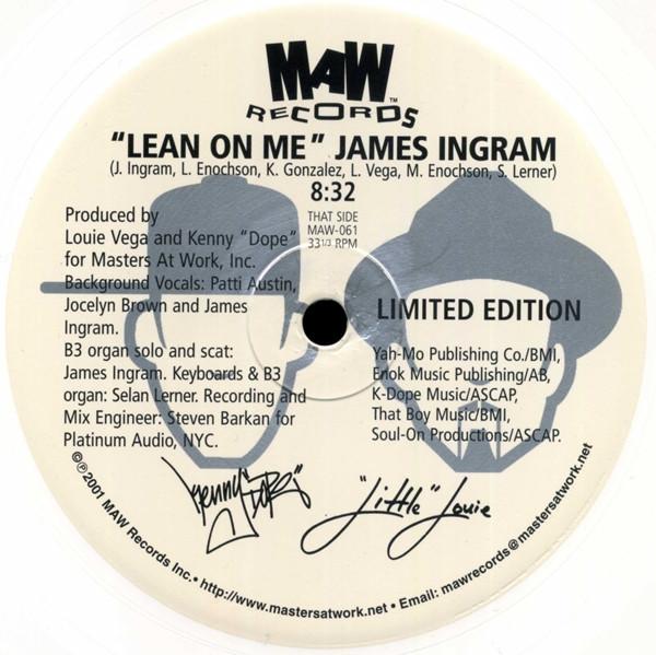 Masters At Work, India, James Ingram - Lean On Me / To Be In Love