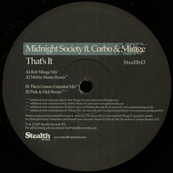Midnight Society, Rob Mirage, Rick Corbo - That's It