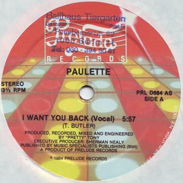 Paulette - I Want You Back
