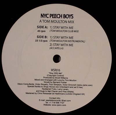 Peech Boys - Stay With Me