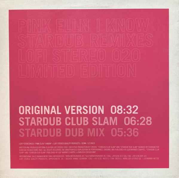 Pink Elln - I Know (Stardub Remixes)