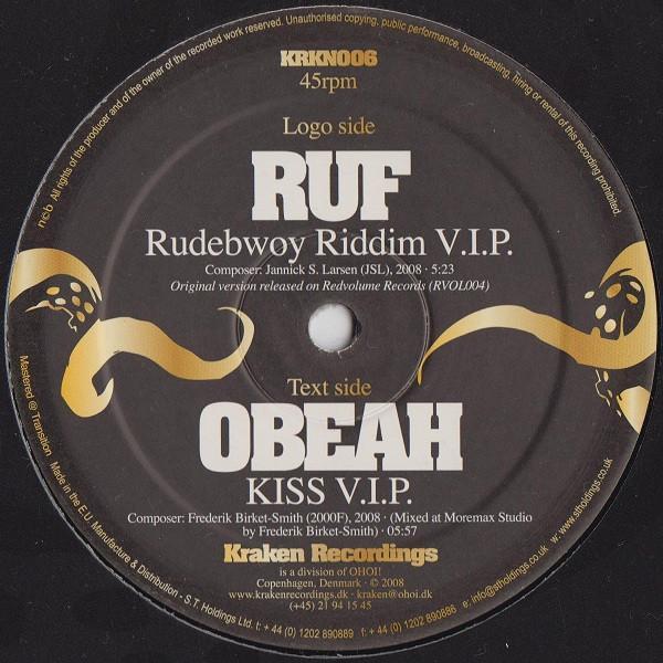 RUF, Obeah (3) - Rudebwoy Riddim V.I.P. / Kiss V.I.P.