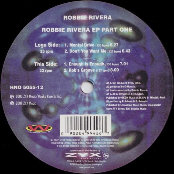 Robbie Rivera - Robbie Rivera EP Part One