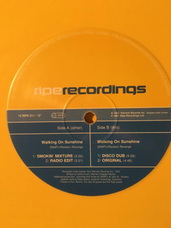 Snafu (2), Rockers Revenge - Walking On Sunshine