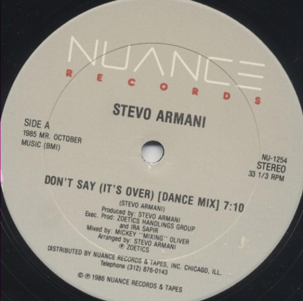 Stevo Armani - Don't Say (It's Over)