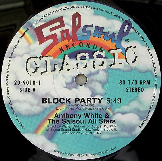Surface, Anthony White, The Salsoul All Stars - Block Party / Falling In Love