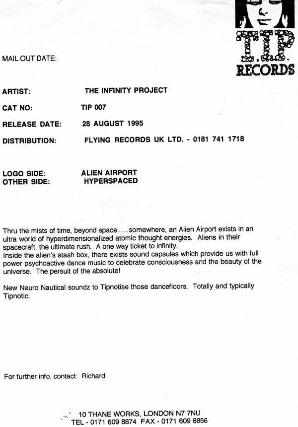 The Infinity Project - Alien Airport / Hyperspaced