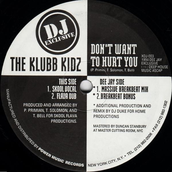The Klubb Kidz - Don't Want To Hurt You