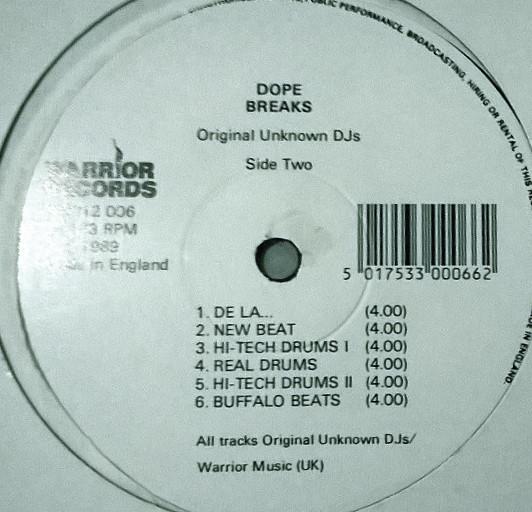 The Original Unknown DJ's - Dope Breaks