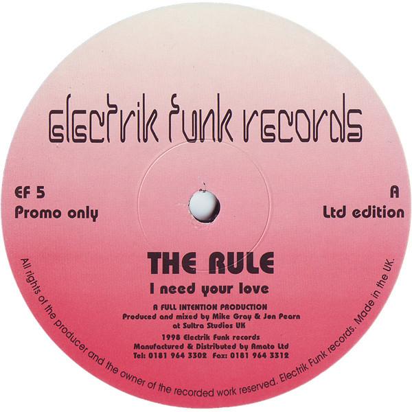 The Rule - I Need Your Love / Wired Up