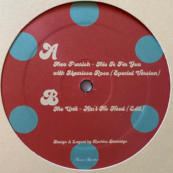 Theo Parrish - Special Versions