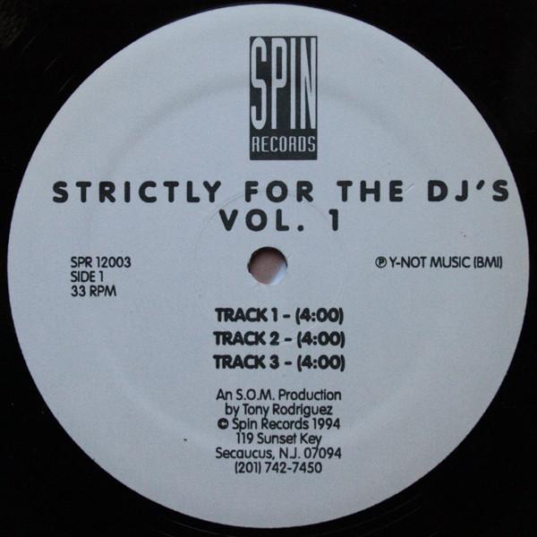 Tony Rodriguez - Strictly For The DJ's Vol.1