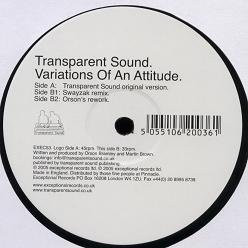 Transparent Sound - Variations Of An Attitude