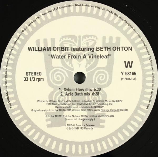 William Orbit, Beth Orton - Water From A Vine Leaf